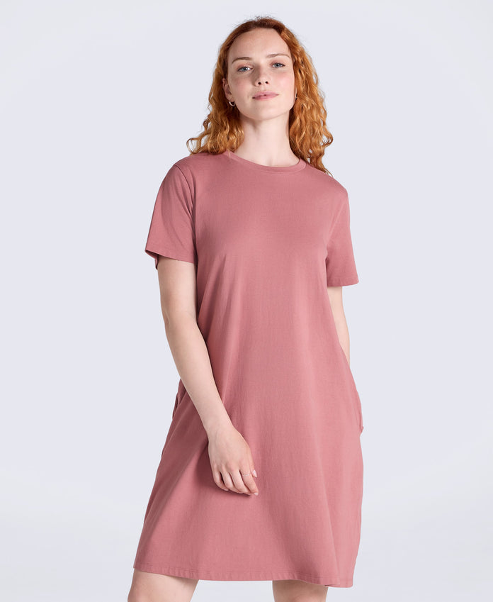 Jersey Women’s T-Shirt Dress - Pink