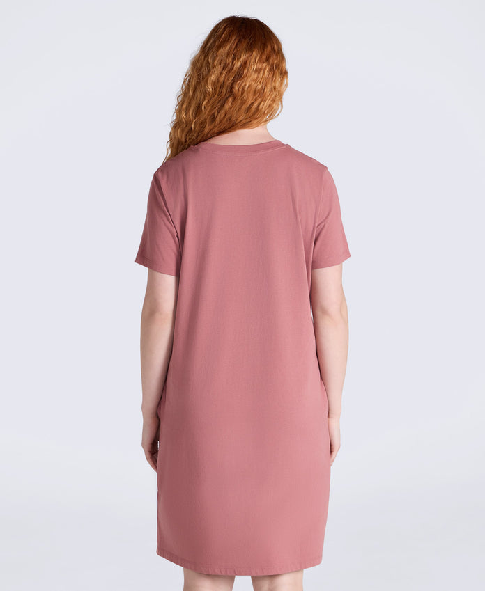 Jersey Women’s T-Shirt Dress - Pink