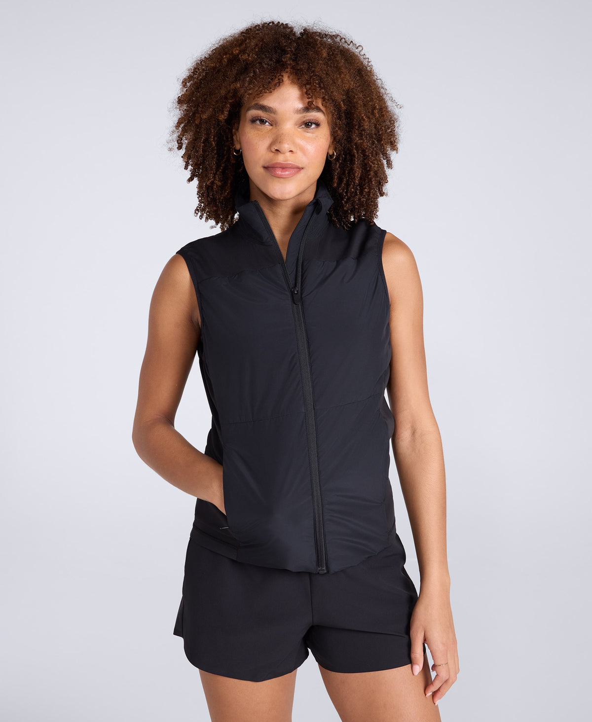 Womens Active Gilet - Black