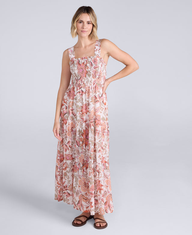 Mabel Maxi Dress Printed - Mixed