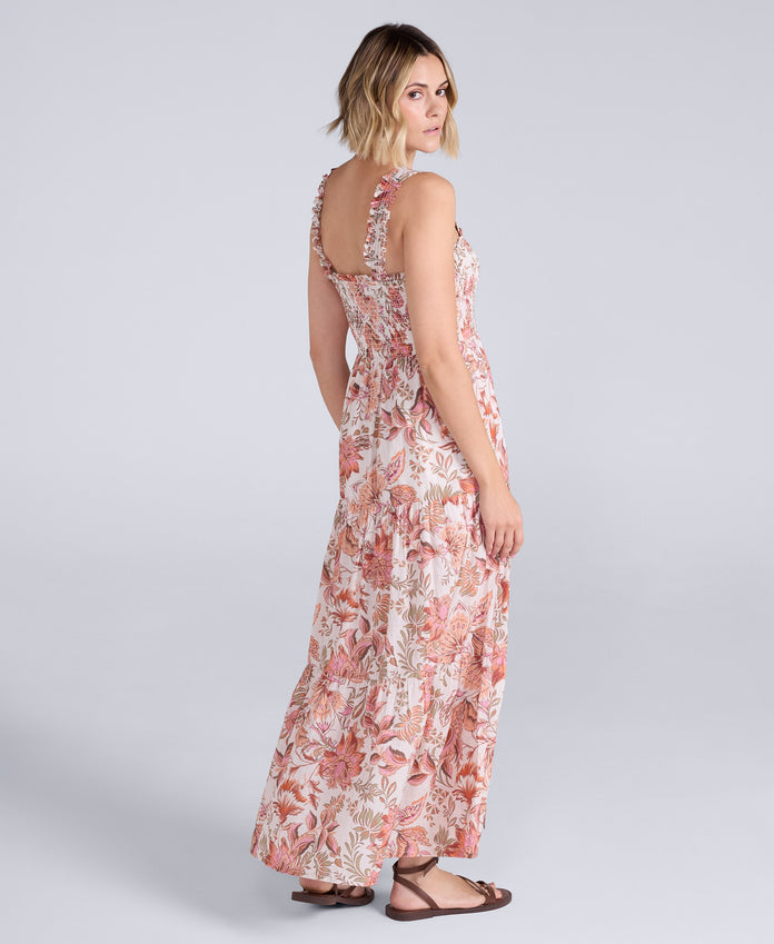 Mabel Maxi Dress Printed - Mixed