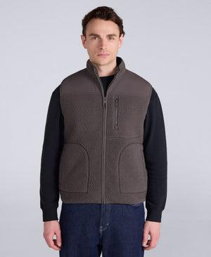 Henrick Mens Borg Gilet - Khaki