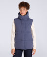 Oslo Womens Padded Gilet With Hood - Blue