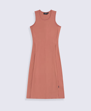 Alba Womens Tank Midi Dress - Rust