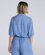 Olivia Womens Jumpsuit - Light Blue