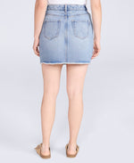 Kate Womens Mini Denim Skirt - Blue