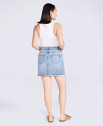 Kate Womens Mini Denim Skirt - Blue