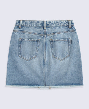 Kate Womens Mini Denim Skirt - Blue