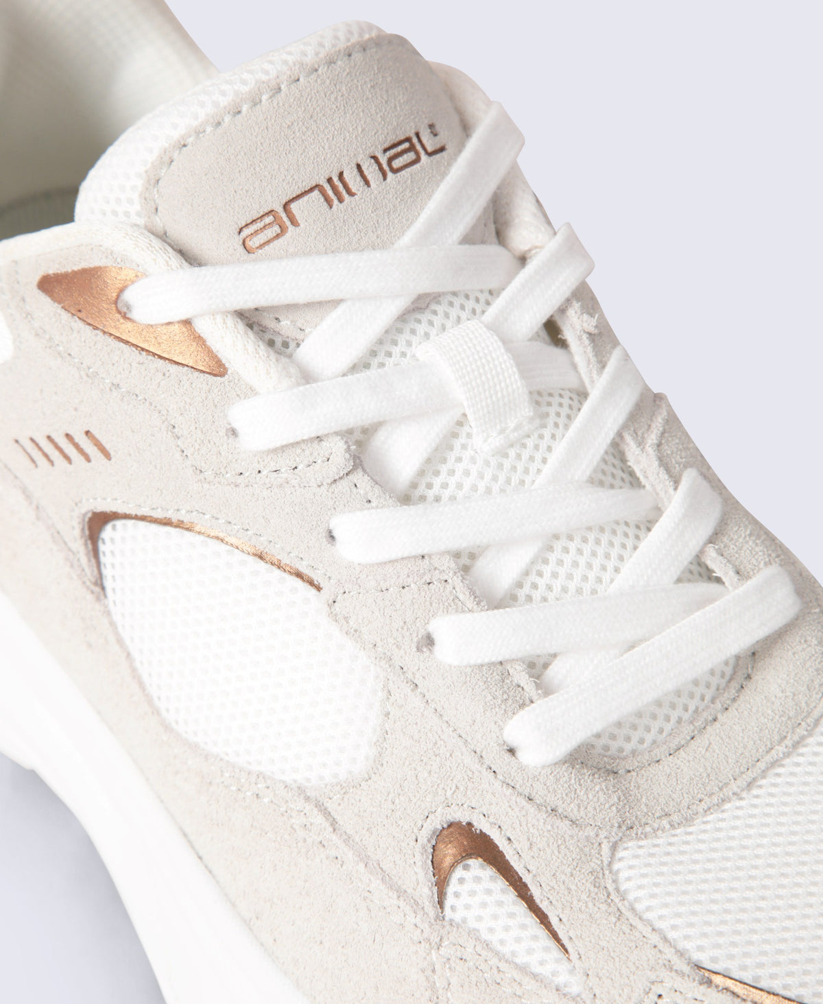Ezra Womens Everyday Leather Trainers - Beige