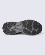 Ezra Mens Everyday Leather Trainer - Dark Grey