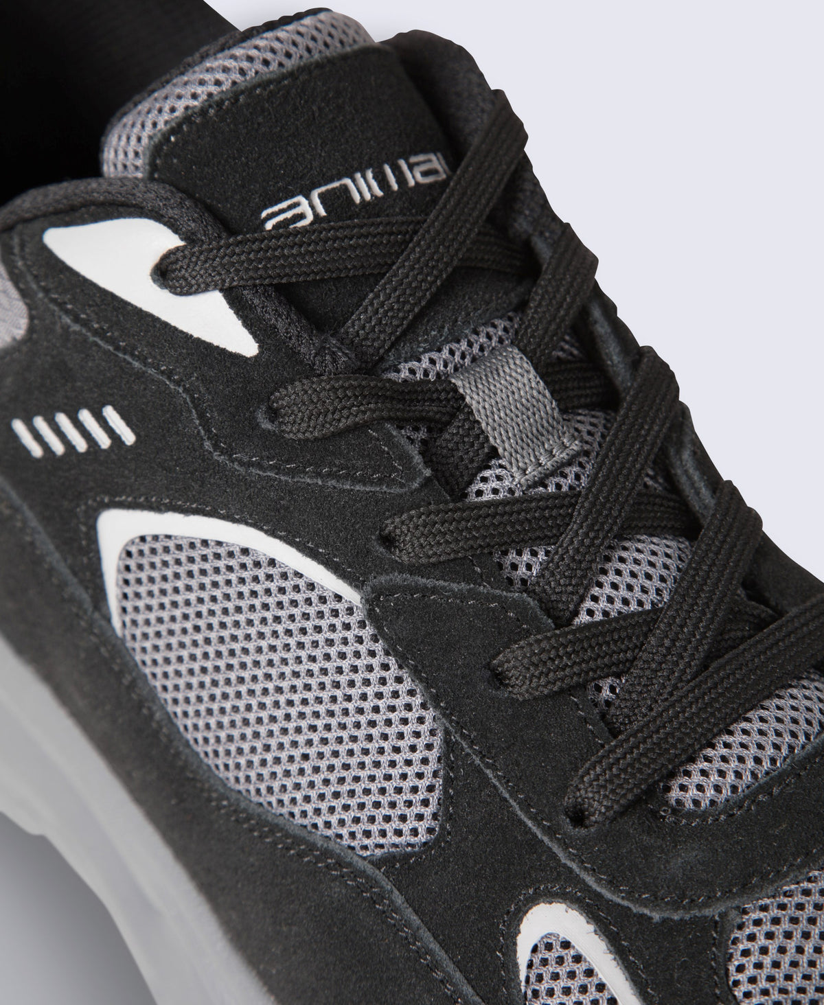 Ezra Mens Everyday Leather Trainer - Dark Grey
