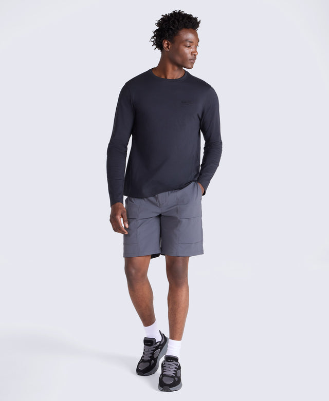 Tech Cargo Mens Shorts - Charcoal