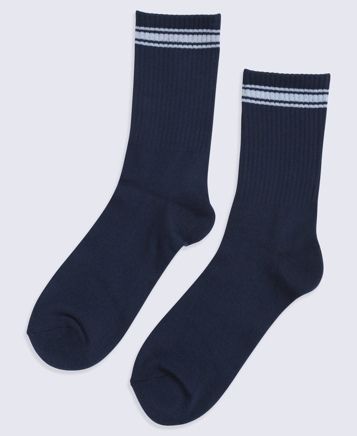 Active Mid Calf Socks - 2 Pack - Black