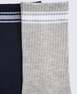 Active Mid Calf Socks - 2 Pack - Black