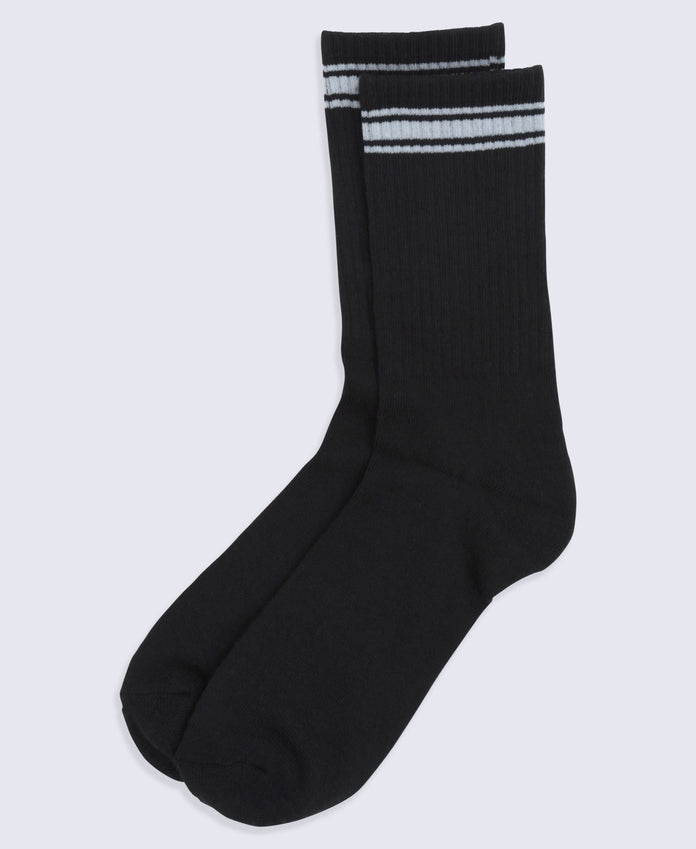 Active Mid Calf Socks - 2 Pack - White