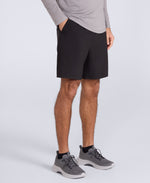 Albie Mens Stretch Active Shorts - Black