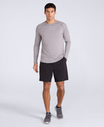 Albie Mens Stretch Active Shorts - Black