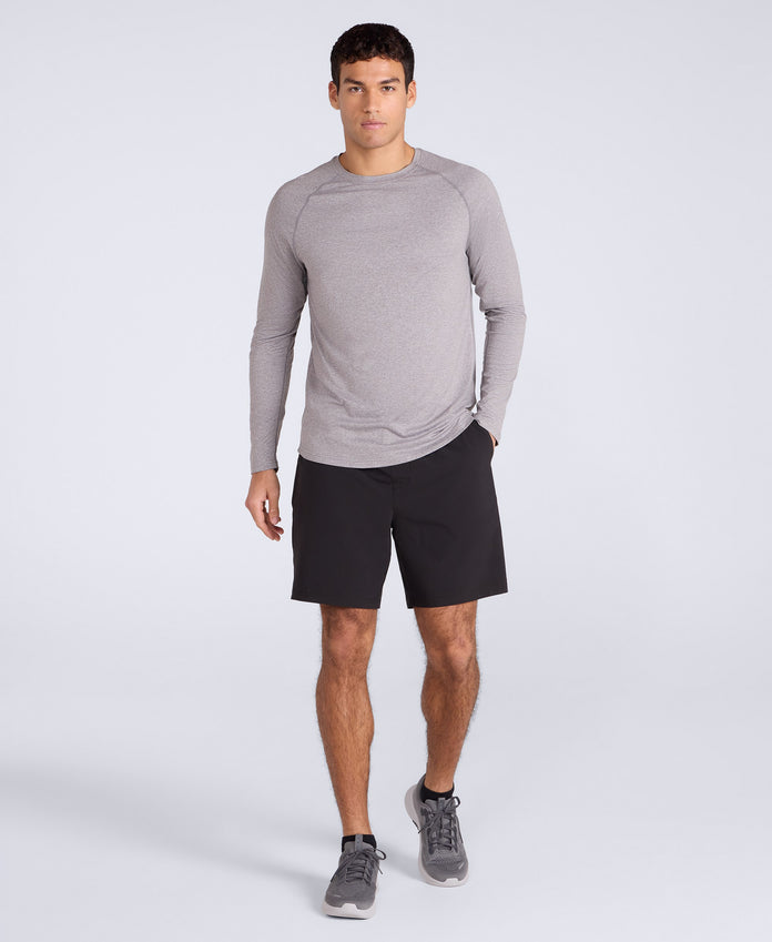 Albie Mens Stretch Active Shorts - Black