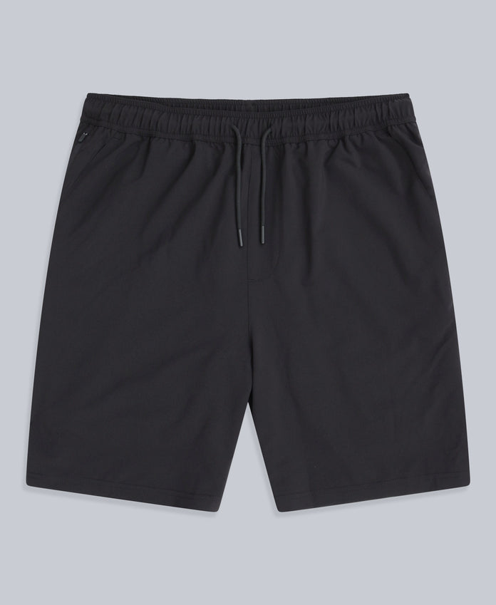 Albie Mens Stretch Active Shorts - Black