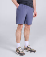 Albie Mens Stretch Active Shorts - Blue