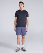 Albie Mens Stretch Active Shorts - Blue