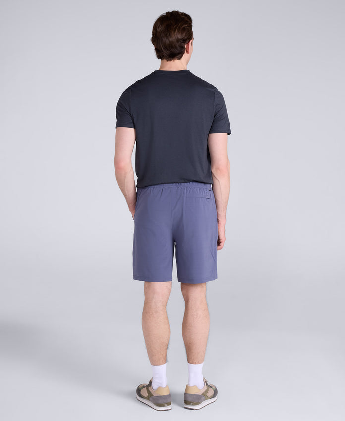 Albie Mens Stretch Active Shorts - Blue