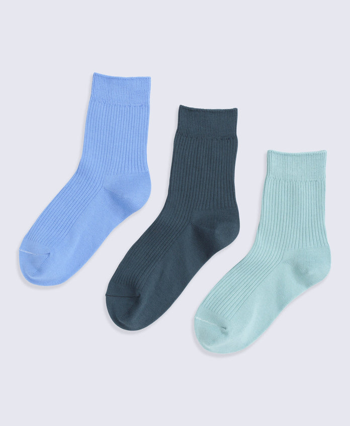 Flynn Kids Socks 3 Pack - Blue
