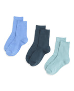 Flynn Kids Socks 3 Pack - Blue