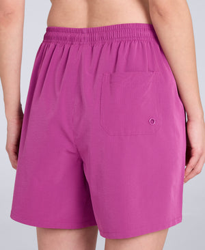 Reeva Womens Hybrid Swim Shorts - Purple