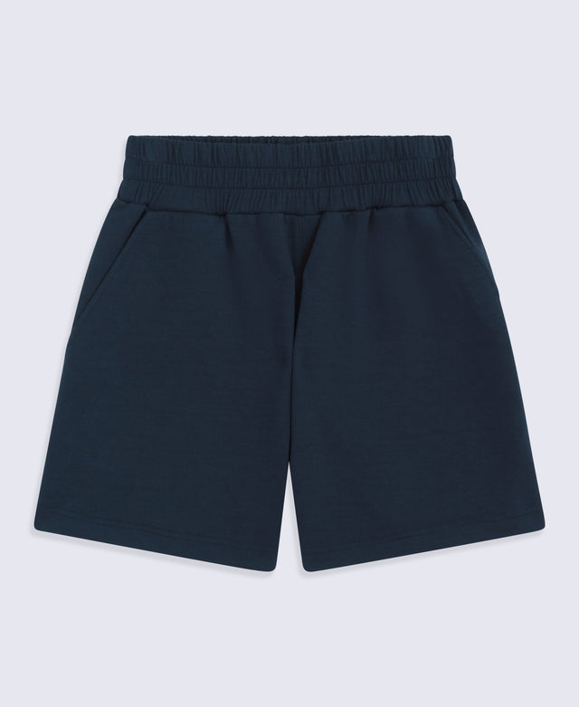 Cora Womens Travel Scuba Shorts - Navy