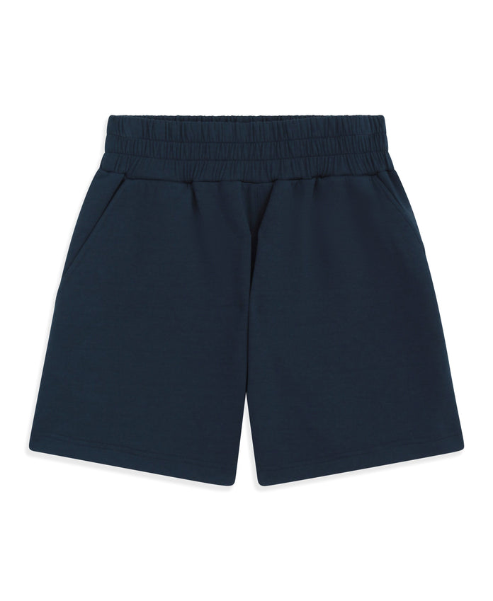 Cora Womens Travel Scuba Shorts - Navy