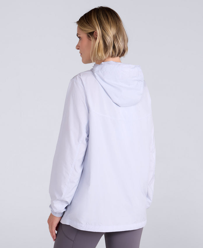 Animal Sunrise Womens Light Packable Travel Jacket - Lilac