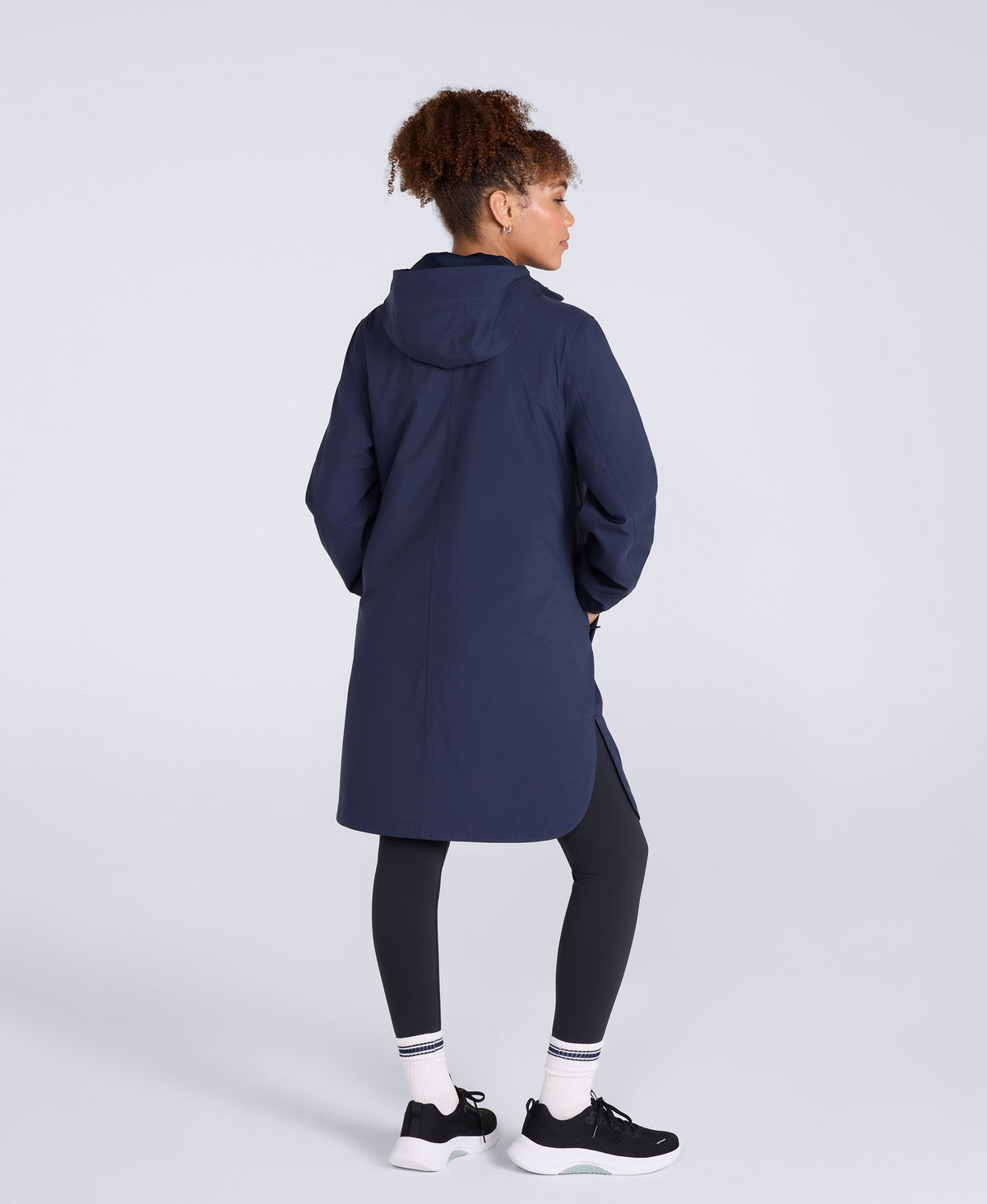 Mistral Womens Long Waterproof Jacket - Navy