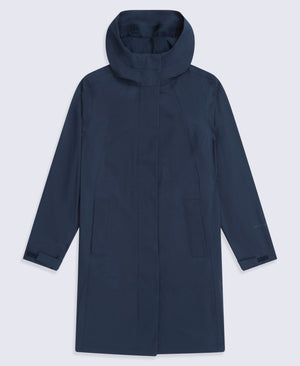 Mistral Womens Long Waterproof Jacket - Navy