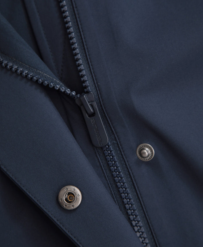 Mistral Womens Long Waterproof Jacket - Navy