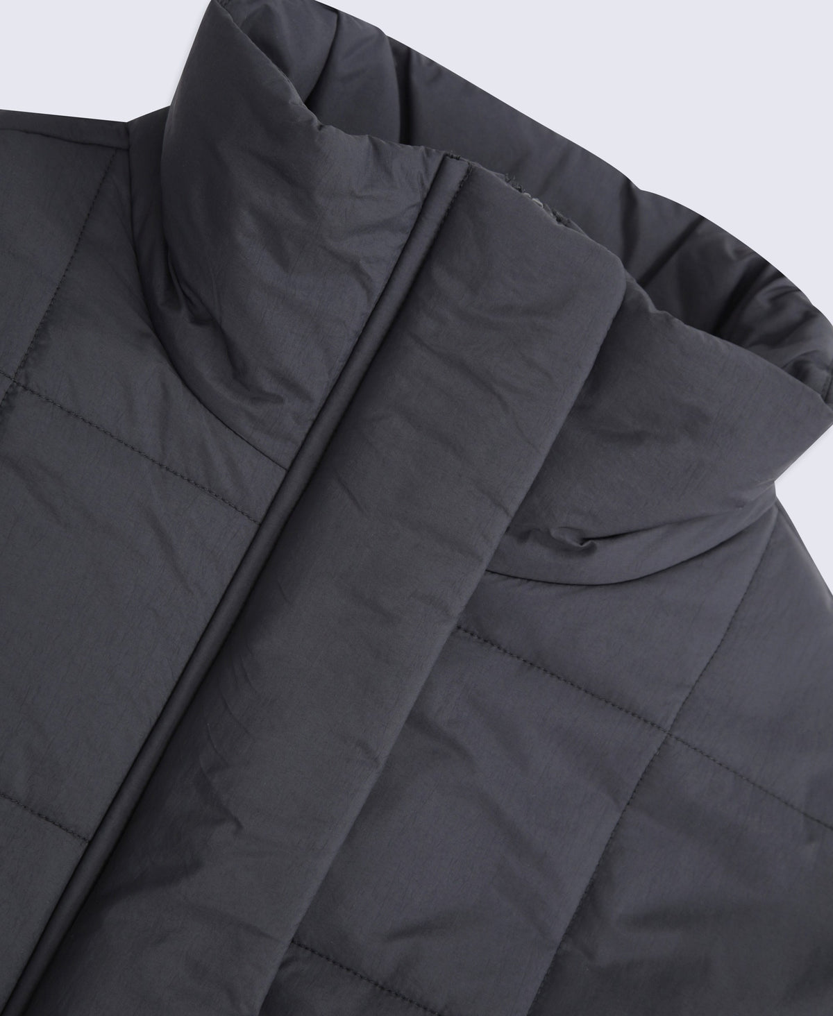 Nina Womens Grid Quilt Padded Jacket - Black