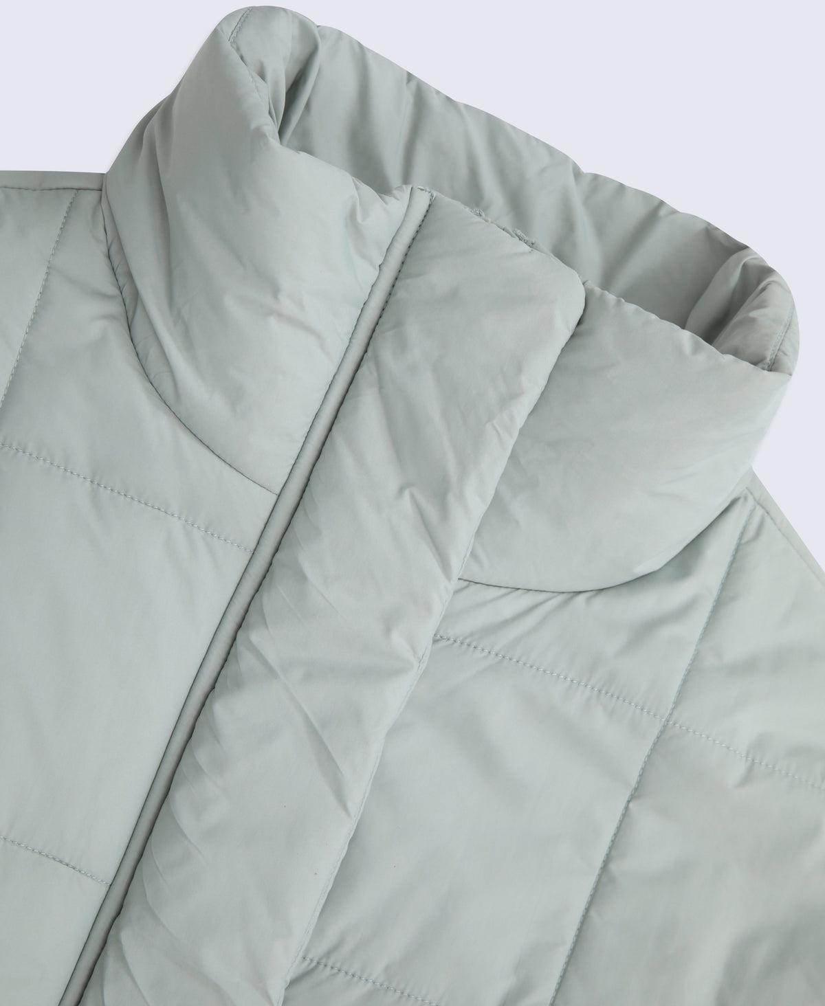 Nina Womens Grid Quilt Padded Jacket - Mint