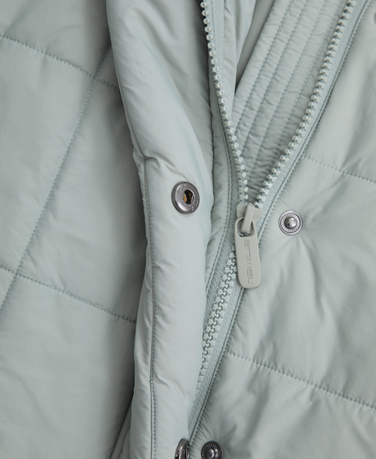 Nina Womens Grid Quilt Padded Jacket - Mint