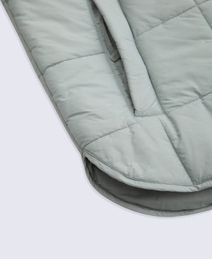 Nina Womens Grid Quilt Padded Jacket - Mint