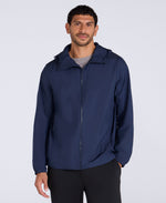 Animal Sunrise Mens Light Packable Travel Jacket - Navy