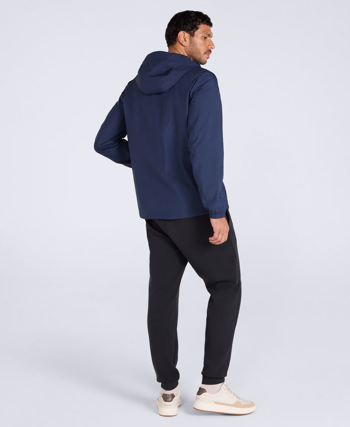 Animal Sunrise Mens Light Packable Travel Jacket - Navy
