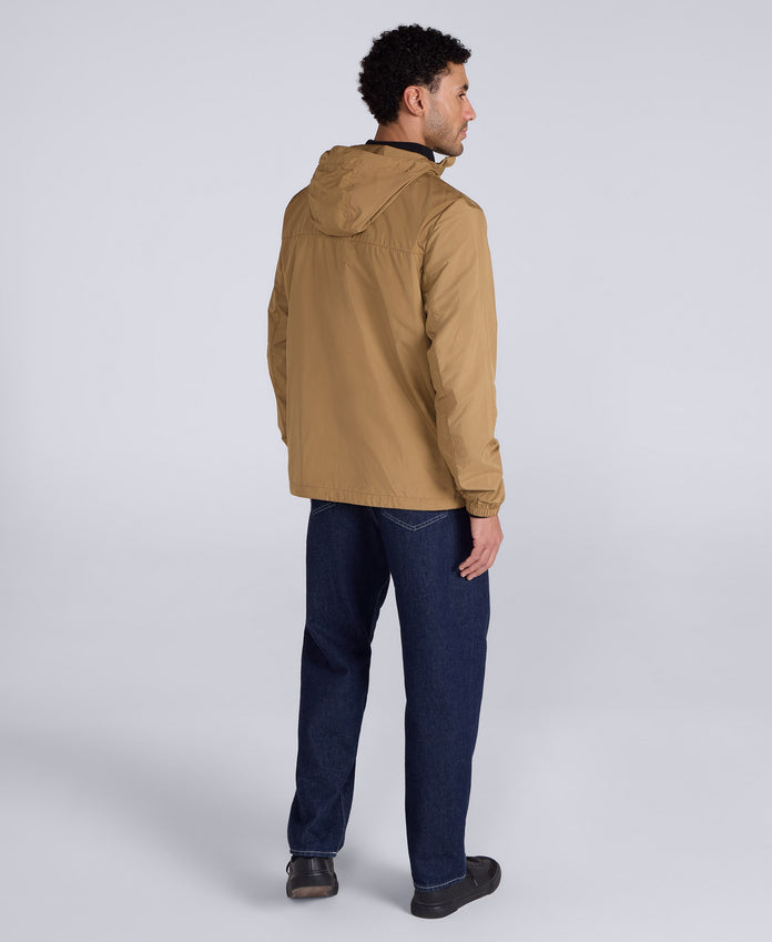 Animal Sunrise Mens Light Packable Travel Jacket - Tan
