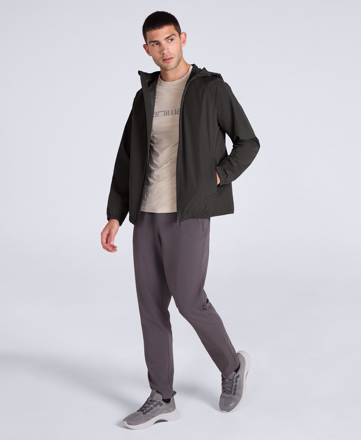 Reid Mens Active 2.5 Layer Packable Waterproof Jacket - Black