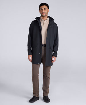Hyde Mens Long Waterproof Jacket - Black