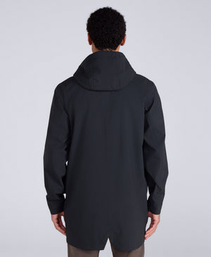 Hyde Mens Long Waterproof Jacket - Black