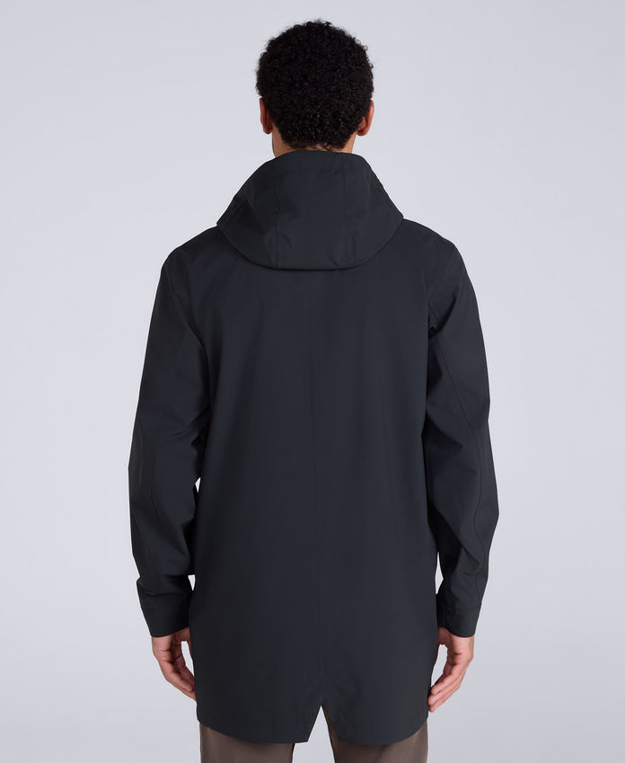 Hyde Mens Long Waterproof Jacket - Black