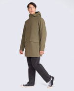 Hyde Mens Long Waterproof Jacket - Khaki