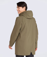 Hyde Mens Long Waterproof Jacket - Khaki