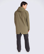 Hyde Mens Long Waterproof Jacket - Khaki