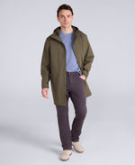 Hyde Mens Long Waterproof Jacket - Khaki